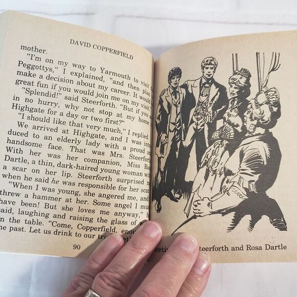Vintage 70s Illustrated Classic David Copperfield Mini PB Book Childrens Reader - Picture 7 of 9
